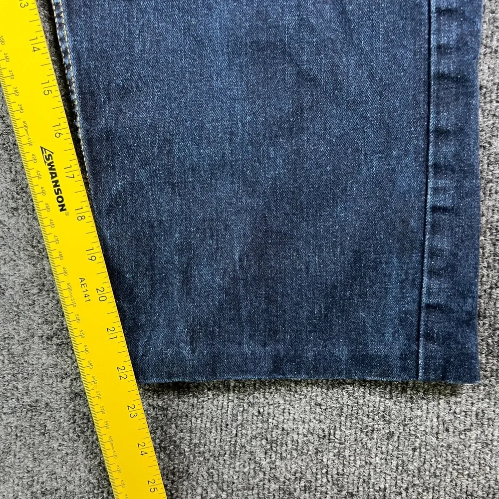 Levi's 505 Jeans Men 40x22.5 Blue Denim High Rise Regular Fit Capri Straight Leg